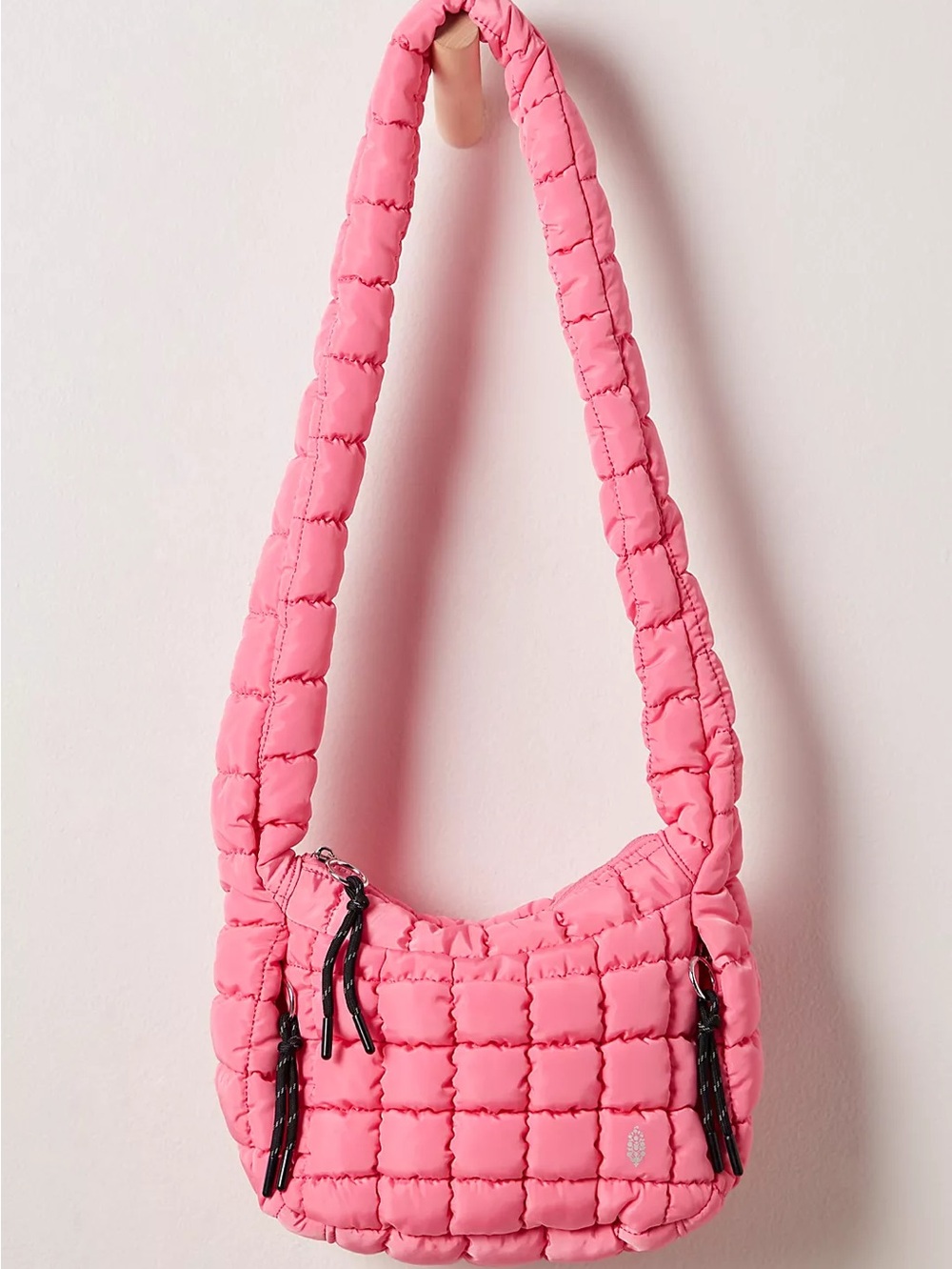 NWT FREE PEOPLE MOVEMENT Quilted Baby Carryall Sling Bag | Bubblegum Pink $58